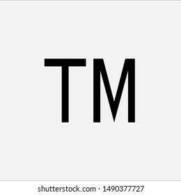 Trade Mark Icon - Abbreviation of TM : Sign & Symbol, Logo Vectors.