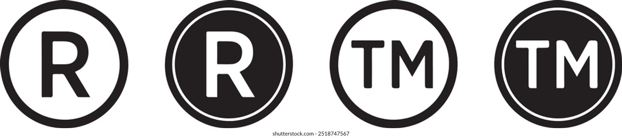 Icono de marca, Icono de registro, TM R