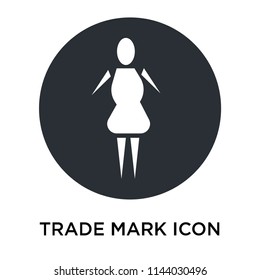 Trade Mark icon vector isolated on white background for your web and mobile app design, Trade Mark logo concept