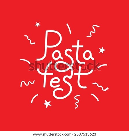 Trade mark. Logotype. Illustration. Macaroni. Paste. Name