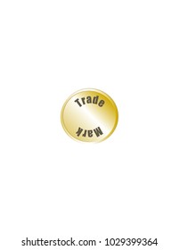 Trade mark on white background