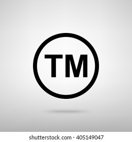 Trade Mark Icon Legal Identity Vector Stock Vector (Royalty Free ...