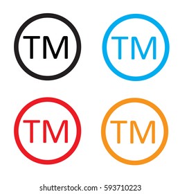 Trade mark sign. Trade mark icon on white background.