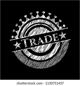 Trade on chalkboard