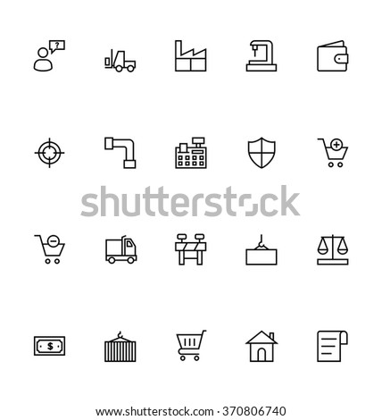 Trade Outline Vector Icons 4