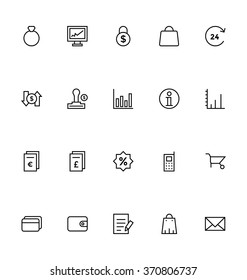 Trade Outline Vector Icons 6