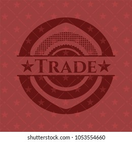 Trade red emblem