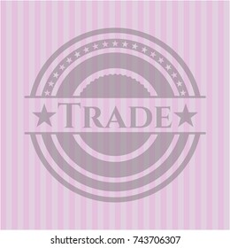 Trade retro pink emblem