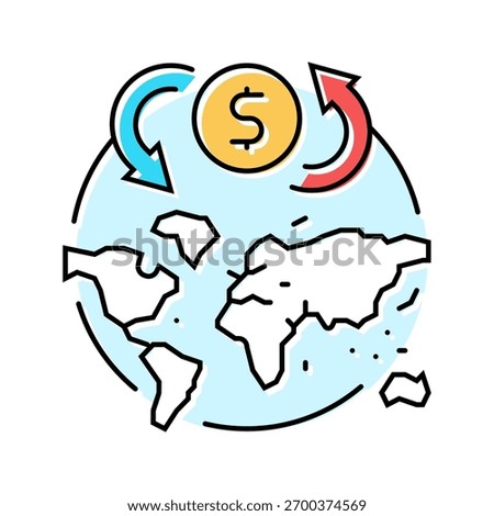 trade route map geographical discoveries color icon vector. trade route map geographical discoveries sign. isolated symbol illustration