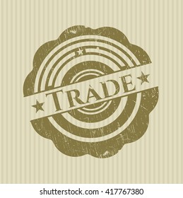 Comercio con textura de sello de caucho
