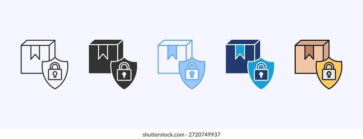 Conjunto de iconos secretos comerciales Multistyle Varios elementos de Colección para el diseño