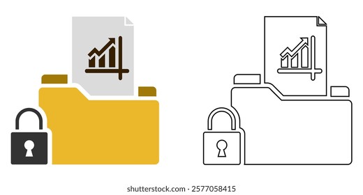 trade secret icon vector, innovation, security, and confidentiality pictogram symbol ui and ux design, glyphs and stroke line