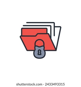 Icono de secreto comercial. vector.Trazo editable.signo de estilo lineal para el uso de diseño web,logo.Ilustración de símbolo.