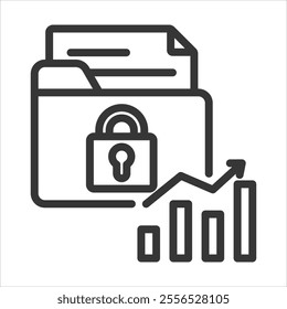 Trade Secret Outline Icon Vector Illustration