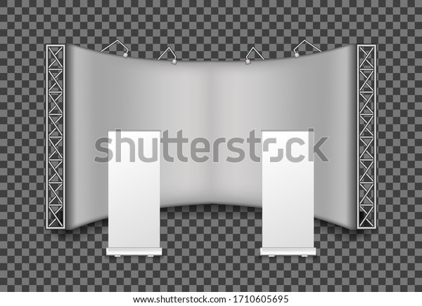 Trade Show Booth Business Vector Illustration: เวกเตอร์สต็อก (ปลอดค่า ...