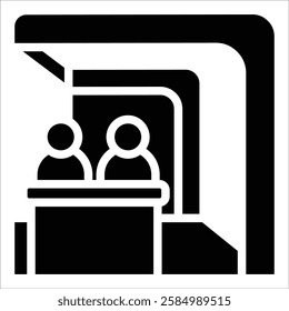 Trade Show Booth Icon Element For Design