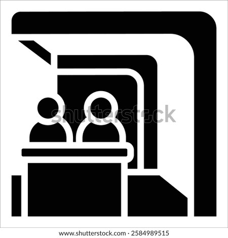 Trade Show Booth Icon Element For Design