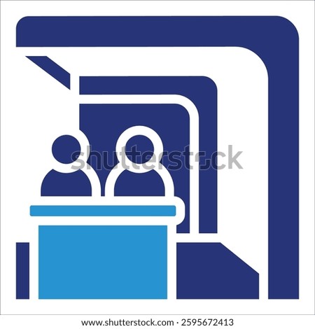 Trade Show Booth Icon Element For Design