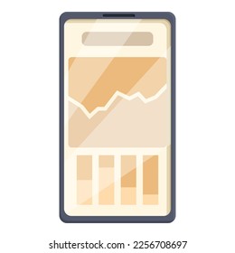 Trade smartphone icon cartoon vector. Money school. People education