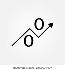 mercado de ações de negociação cripto bitcoin ícone de negociação símbolo ilustração vetor eps10 modelo de logotipo design 