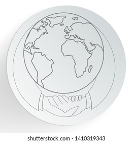 trade unions icon concept. vector illustration isolated on white background 