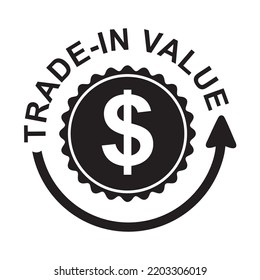 Comercio de vectores de iconos de valor Ilustración