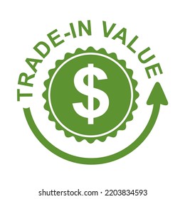Trade in value icon vector Illustration.