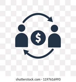 Trade vector icon isolated on transparent background, Trade transparency concept can be used web and mobile