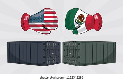 Trade war concept