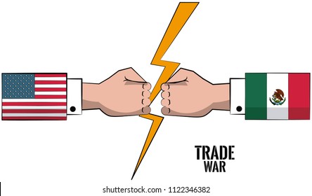 Trade war concept