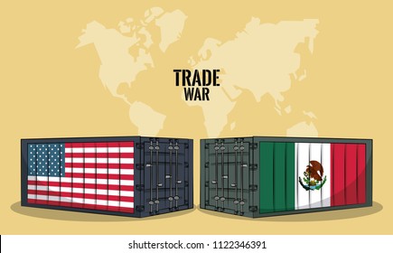 Trade war concept