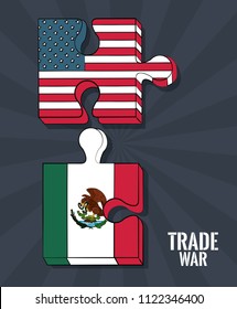 Trade war concept