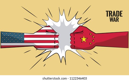 Trade war concept