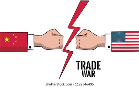 Trade War Concept Stock Vector (royalty Free) 1122346406 