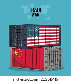 Trade War Concept