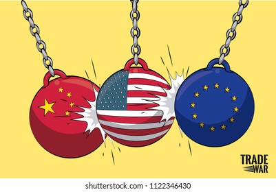 Trade war concept