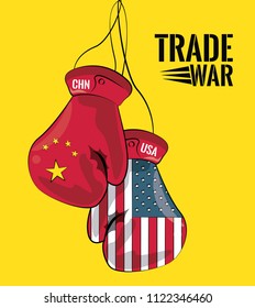 Trade war concept