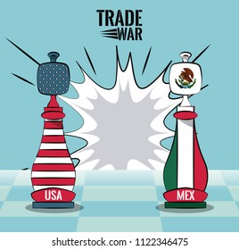 Trade war concept