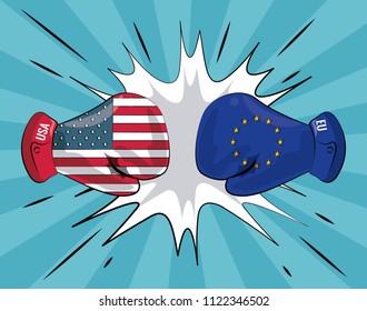 Trade war concept
