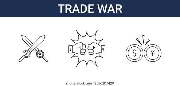 Trade War icon pack collection