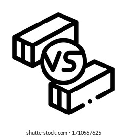 vector de icono de los productos de guerra comercial. signo de los productos de guerra comercial. ilustración de símbolo de contorno aislado