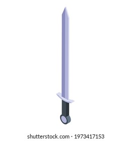 Trade war sword icon. Isometric of trade war sword vector icon for web design isolated on white background