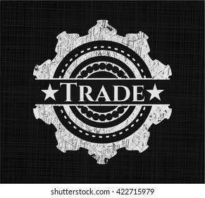 Trade written on a chalkboard