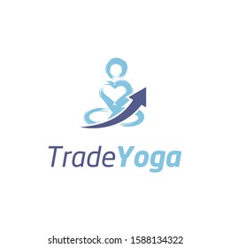 Trade Yoga Logo Template Design