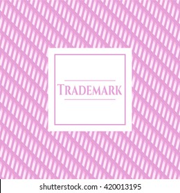 Tarjeta de marca comercial con un bonito diseño