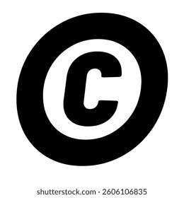 Trademark Copyright Symbol C vector illustration