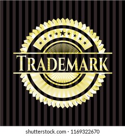 Trademark gold emblem