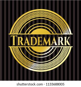 Trademark gold emblem or badge