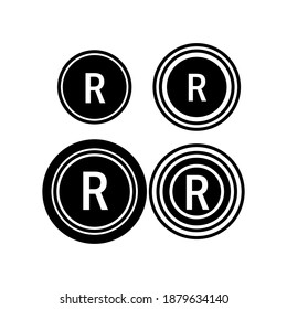 trademark icon design vector template