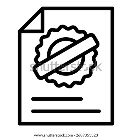 Trademark Icon Element For Design